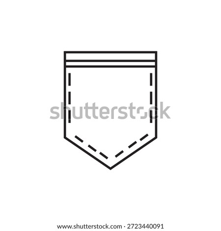 pocket icon illustration element design