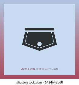 Pocket icon, vector design element