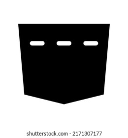 Pocket Icon Vector Symbol Design Illustration