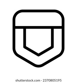 Pocket Icon Vector Symbol Design Illustration