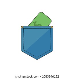 pocket illustration vector