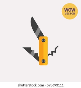 Pocket knife, fork and corkscrew