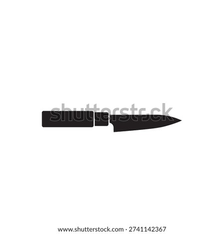 Pocket Knife Icon. Compact pocket knife vector ideal for outdoor gear, utility and tool focused designs.