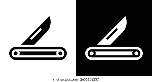 Pocket knife icon concept, vector illustration