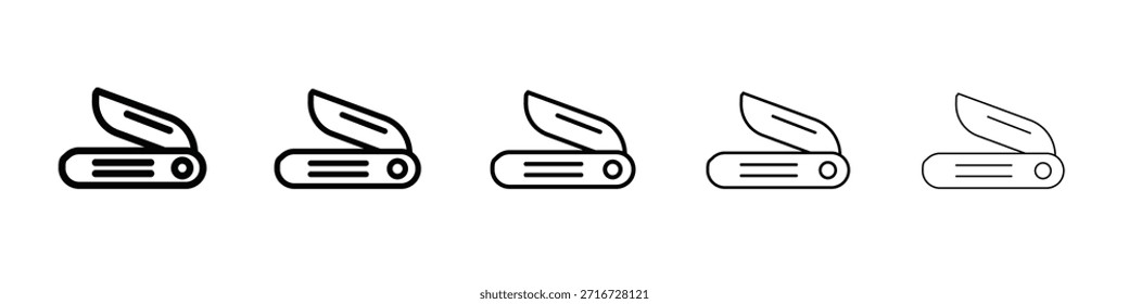 Diseño de icono de navaja de bolsillo, logotipo, App, interfaz de usuario. Ilustración vectorial, EPS