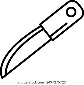 A Pocket knife icon in line style.