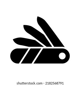 pocket knife icon or logo isolated sign symbol vector illustration - high quality black style vector icons
