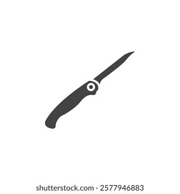 Pocket knife icon Simple thin line flat symbol