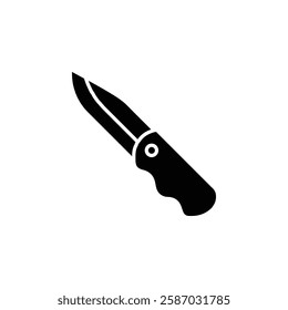 pocket knife icon Simple thin line logo