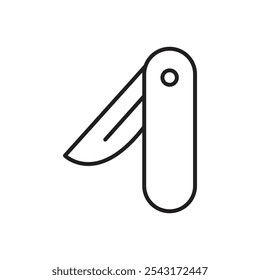 Taschenmesser-Symbol. einfaches Vektorsymbol.