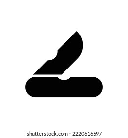 Pocket Knife Icon Vector Design Template