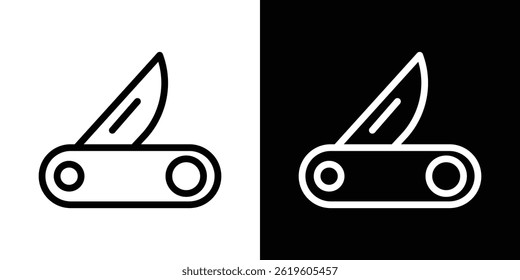 Pocket knife icon Vector symbol in trendy flat style