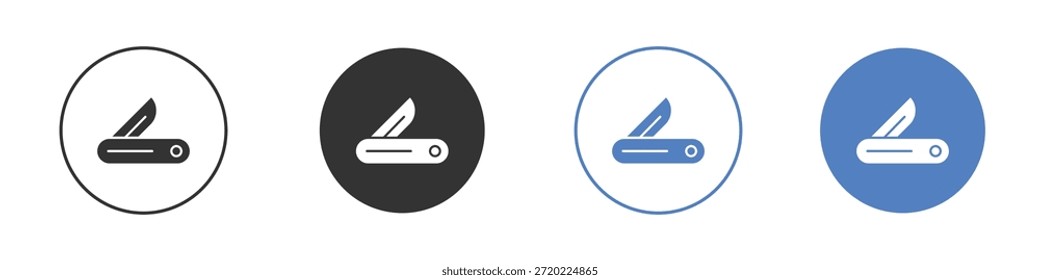 Taschenmesser-Symbol für Web-Design. Pixel perfekte flache Symbole