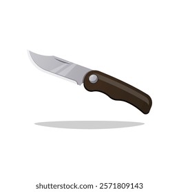 Pocket knife vector isolated on white background.