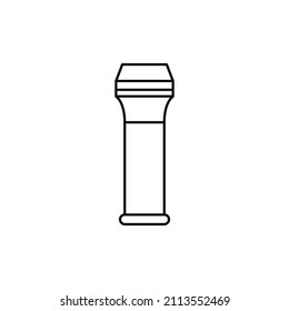 Pocket light icon line art isolated on white background. Vector illustration.