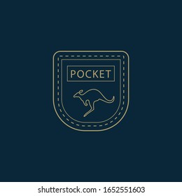 Pocket logo design. Vector illustration.