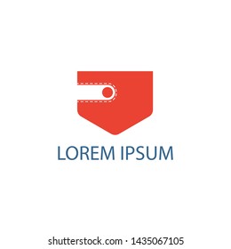 Pocket Logo Template Design Vector, Pocket and business graph icon design.