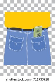 pocket and money