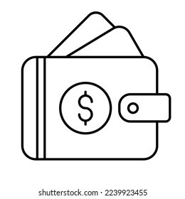 Pocket money Vector Icon Fully Editable
