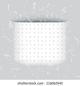 Pocket on the wall for telephone notes