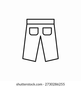 Pantalones de bolsillo icono signo Vector