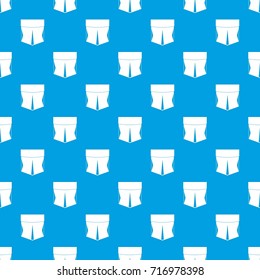Pocket pattern repeat seamless in blue color for any design. Vector geometric illustration