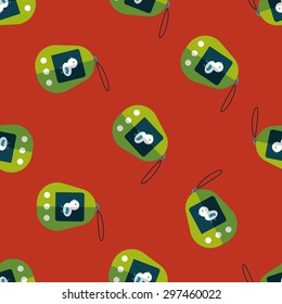 pocket pet flat icon,eps 10 seamless pattern background