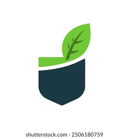 Diseño de Plantilla de Ilustración vectorial de logotipo de planta de bolsillo