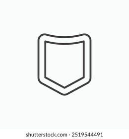 Pocket thin liner icon isolated
