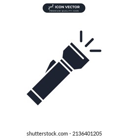 pocket torch. flashlight icon symbol template for graphic and web design collection logo vector illustration