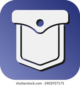 Pocket Vector Glyph Gradient Background Icon For Personal And Commercial Use.
