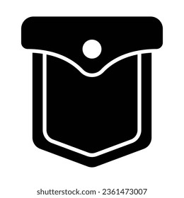 Pocket Vector Glyph Icon For Personal And Commercial Use.
