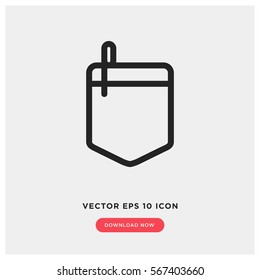 Pocket Vector Icon