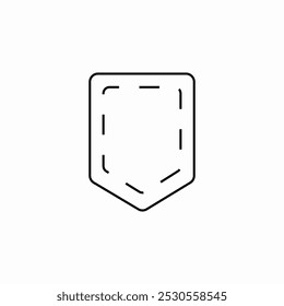 pocket vector icon sign vector