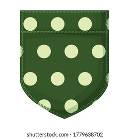 Pocket vector icon.Cartoon vector icon isolated on white background pocket.