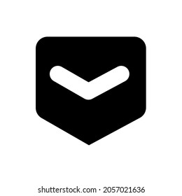 pocket. Vector illustration of pocket icon, no menu for payment via digital wallet. Isolated on a blank background which can be edited and changed colors.