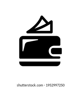 Pocket Wallet Symbol - Einfache Vektorgrafik