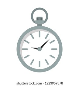 pocket watch flat icon. You can be used pocket watch icon for several purposes like: websites, UI, UX, print templates, presentation templates, info-graphics, web and mobile phone apps.