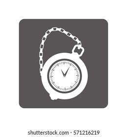 pocket watch icon image, vector illustration image