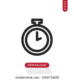 Pocket watch icon vector