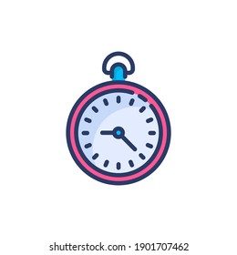 icono Reloj de bolsillo en vector. Logotipo