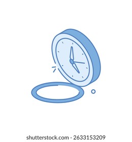 Pocket Watch Icon vector stock illustration