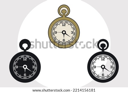 Pocket Watch SVG Printable Vector Design