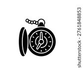 Pocket Watch vector icon. Jewelry icon solid style. perfect use for logo, presentation, website, and more. modern icon design glyph style