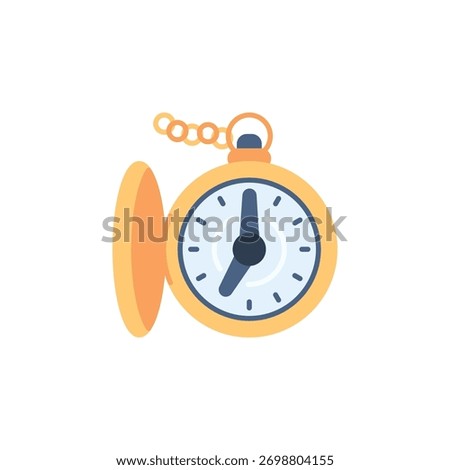 Pocket Watch vector icon. Jewelry icon flat style. perfect use for logo, presentation, website, and more. modern icon design color style