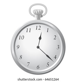 A pocket watch, vector illustration