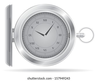 pocket watch vector illustration isolated on white background