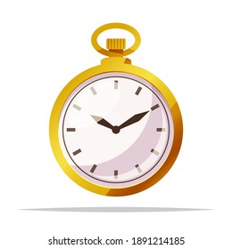 Pocket Watch Vector Isolated Illustration