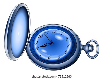 Pocket watches old vector eps10