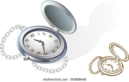 Pocket Watch-vintage object in two variation